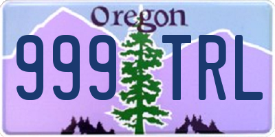 OR license plate 999TRL