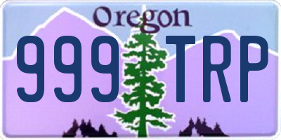 OR license plate 999TRP