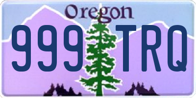 OR license plate 999TRQ