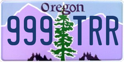 OR license plate 999TRR