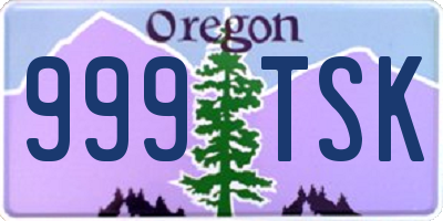 OR license plate 999TSK