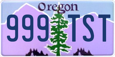 OR license plate 999TST