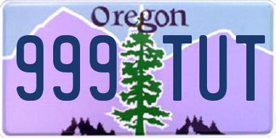 OR license plate 999TUT