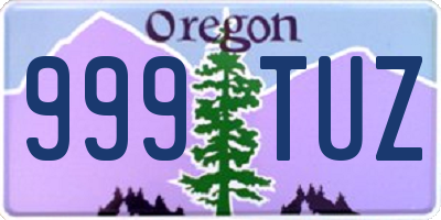 OR license plate 999TUZ