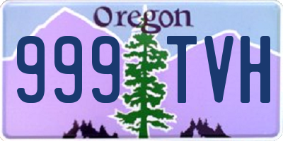 OR license plate 999TVH