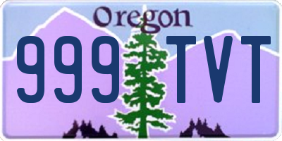 OR license plate 999TVT
