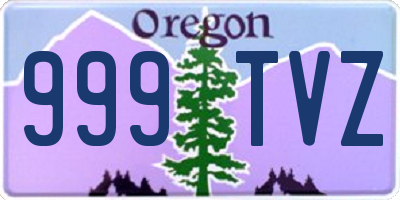 OR license plate 999TVZ