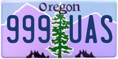 OR license plate 999UAS