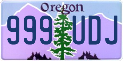 OR license plate 999UDJ