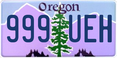 OR license plate 999UEH