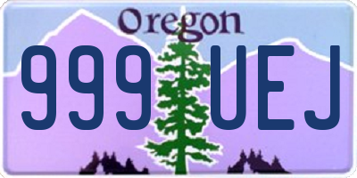 OR license plate 999UEJ