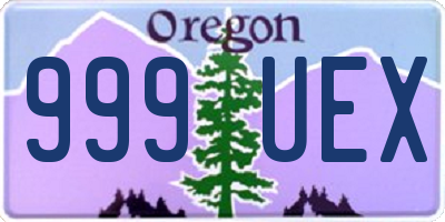 OR license plate 999UEX