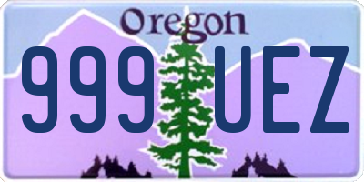 OR license plate 999UEZ