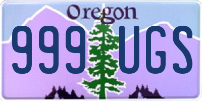 OR license plate 999UGS