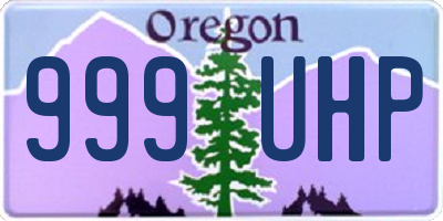 OR license plate 999UHP