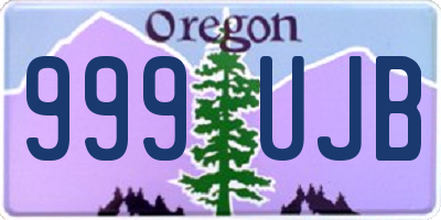 OR license plate 999UJB