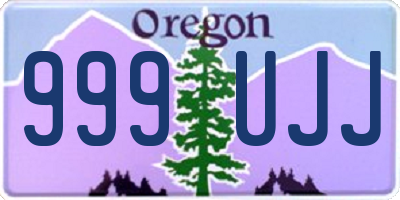 OR license plate 999UJJ