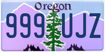 OR license plate 999UJZ