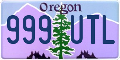 OR license plate 999UTL