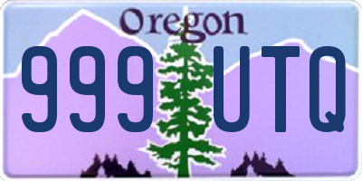 OR license plate 999UTQ