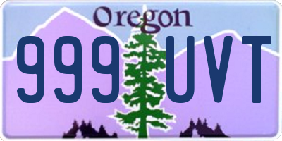 OR license plate 999UVT