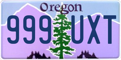 OR license plate 999UXT