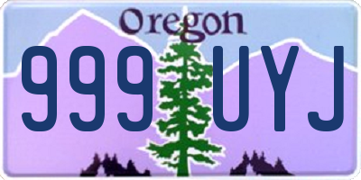 OR license plate 999UYJ