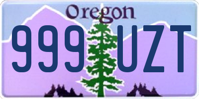 OR license plate 999UZT