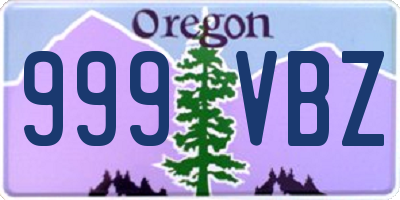 OR license plate 999VBZ