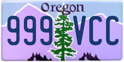 OR license plate 999VCC