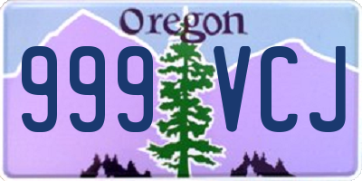 OR license plate 999VCJ