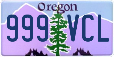 OR license plate 999VCL