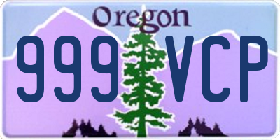 OR license plate 999VCP