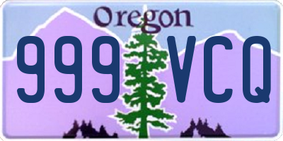 OR license plate 999VCQ