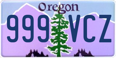 OR license plate 999VCZ