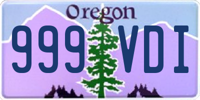 OR license plate 999VDI