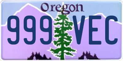 OR license plate 999VEC