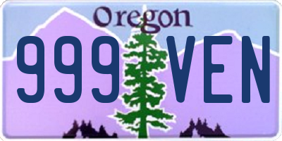 OR license plate 999VEN