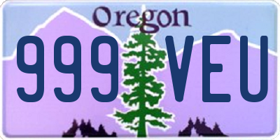 OR license plate 999VEU