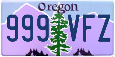 OR license plate 999VFZ