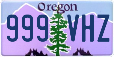 OR license plate 999VHZ