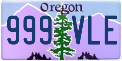 OR license plate 999VLE