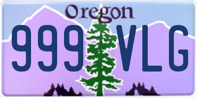 OR license plate 999VLG