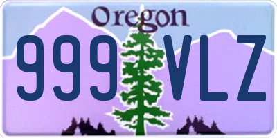 OR license plate 999VLZ