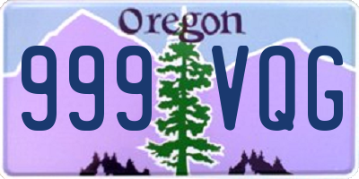 OR license plate 999VQG