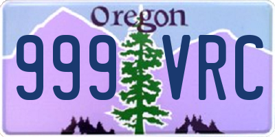 OR license plate 999VRC