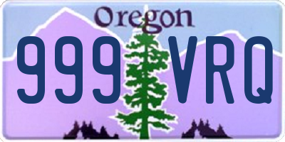 OR license plate 999VRQ
