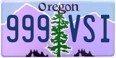 OR license plate 999VSI