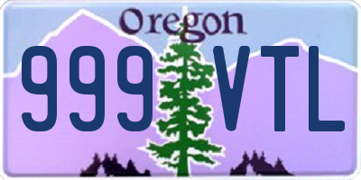 OR license plate 999VTL