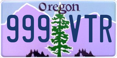 OR license plate 999VTR